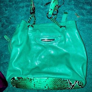 Turquoise Kathy Van Zeeland Purse.